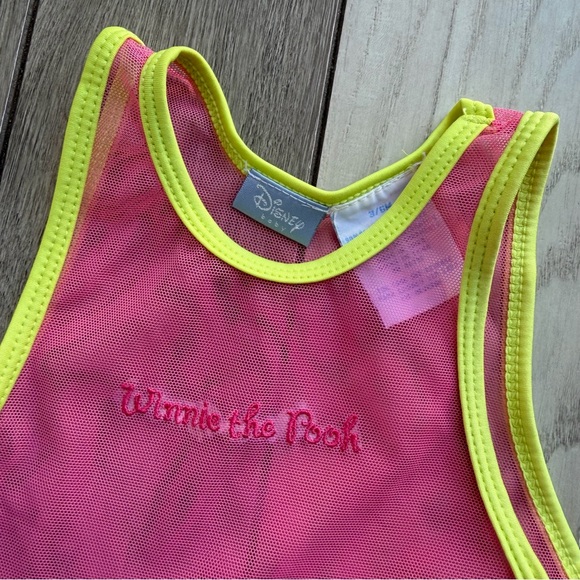 Disney Vintage Baby Winnie the Pooh mesh bathing suit coverup dress - Picture 3 of 5
